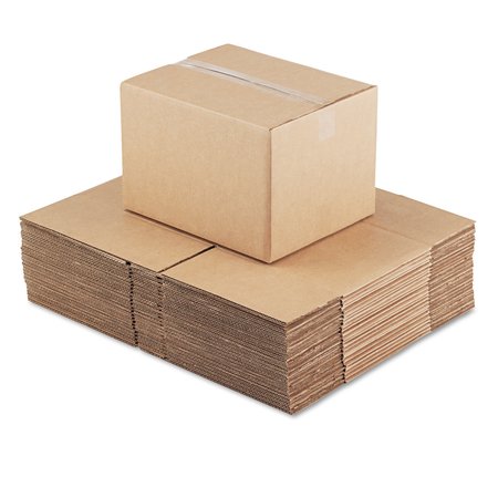 Universal FixedDepth Corrugated Shipping Boxes, RSC, 12 x 15 x 10, Brown Kraft, 25PK UFS151210